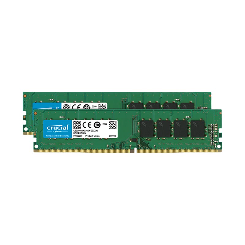 купить Оперативная память 16GB KIT (2x8Gb) DDR4 3200MHz Crucial PC4-25600 CL22  1.2V CT2K8G4DFS832A в Алматы
