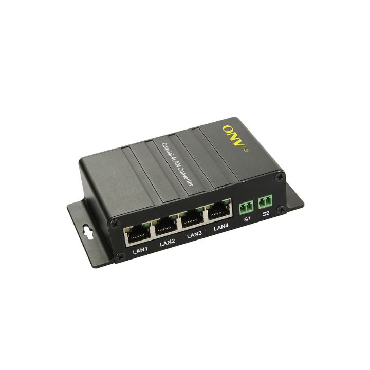 купить Конвертер активный ONV1C4E-3 <4x100Mbps Ethernet, 1xCoaxial Input/Output BNC port> <4x10/100Mbps auto-sensing RJ45 port,1xCoaxial Input/Output BNC port, до 300м> в Алматы