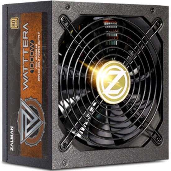 купить Блок питания Zalman Zalman EBT 1000W 80 Plus Gold, Вентилятор 13.5 см. ZM1000-EBTII в Алматы