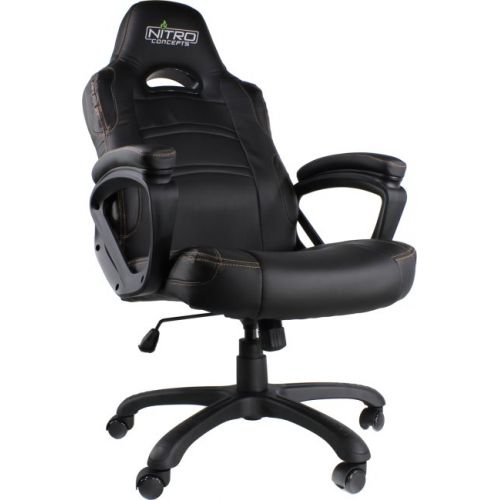 купить Игровое кресло GameMax GCR07 Black <Спинка: 79см, механизм качания, нагрузка до 120кг> в Алматы