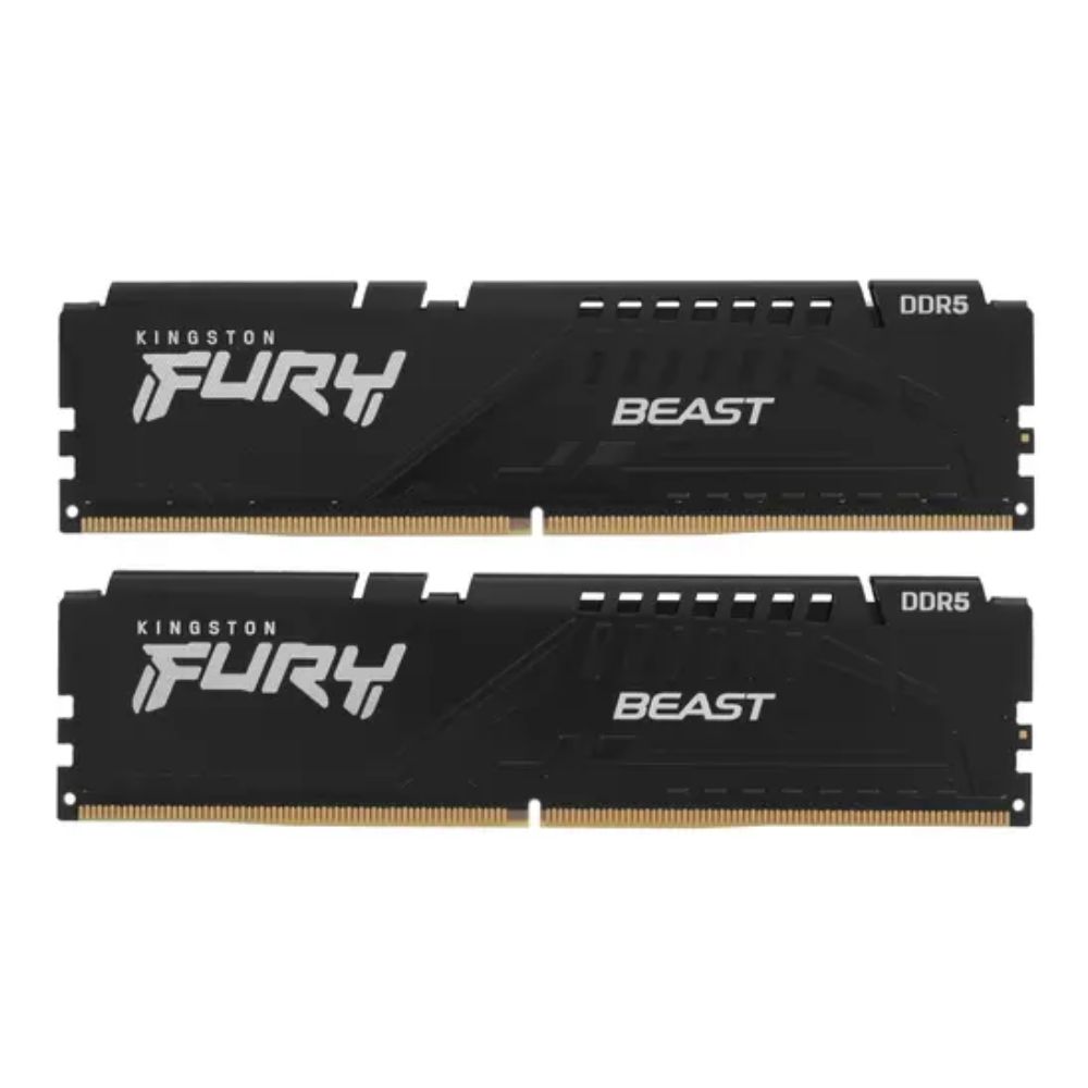 купить Модуль памяти Kingston Fury Beast Black XMP KF552C40BBK2-64 DDR5 DIMM 64Gb Kit(2x32) 5200 MHz CL40 в Алматы