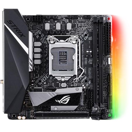 купить Геймерская Материнская плата ASUS ROG STRIX B360-I GAMING LGA1151 2xDDR4 (2666) 4xSATA3 2xM.2 1xDP 1xHDMI 1xPCIe3.0x16 4xUSB3.1 2xUSB2.0 mimi ITX в Алматы