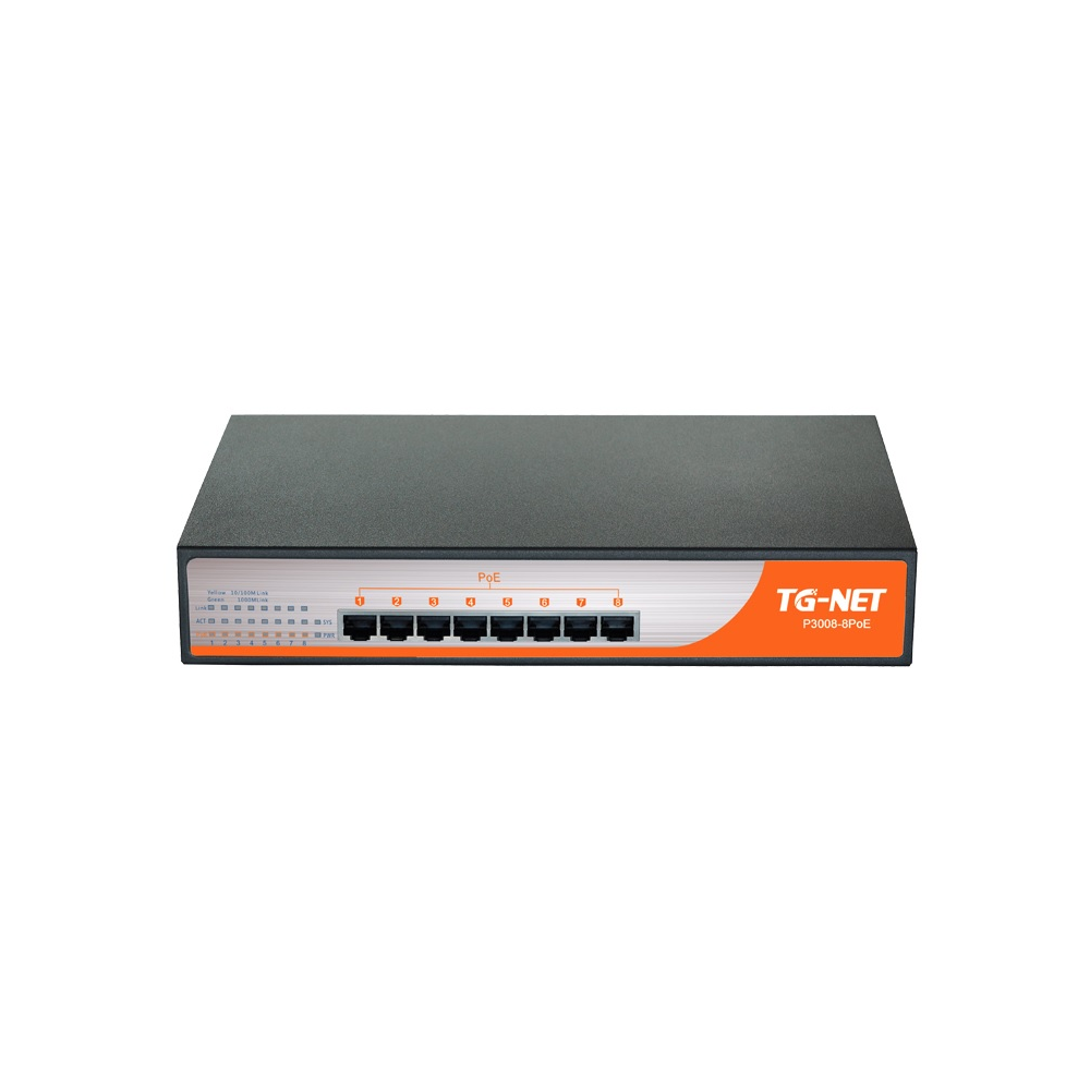 купить Tg-Net P3008M-8PoE-150W в Алматы