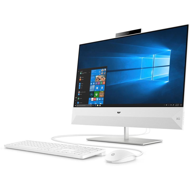 купить Моноблок HP 7JU03EA Pav 24-xa0056ur AIO 23.8* FHD NT,i5-9400T,8GB,512GB,GTX1050 3GB,1yw,W10H64,kbd,mouse,Wi-Fi+BT,White в Алматы