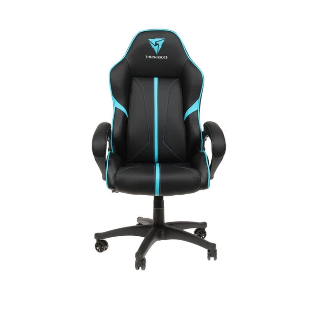 Купить Кресло геймерское ThunderX3 BC1-BC, рег. высоты, подлокотник, 150 кг, Black-Cyan в Алматы
