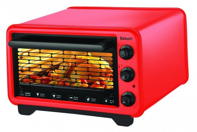 купить Электропечь Saturn ST-EC10701 красный в Алматы