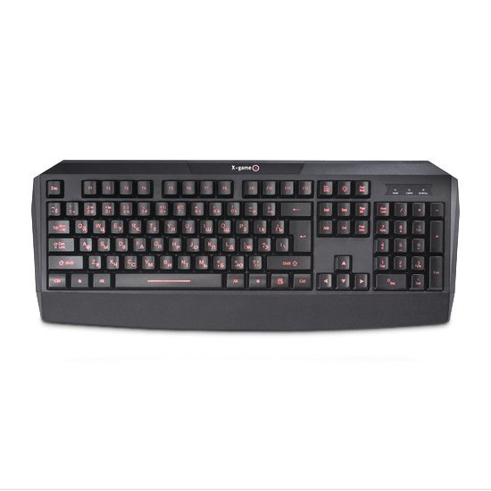 купить Клавиатура, X-Game, XK-600UB, Проводная, USB, Анг/Рус/Каз, С подсветкой клавиш, Чёрный в Алматы