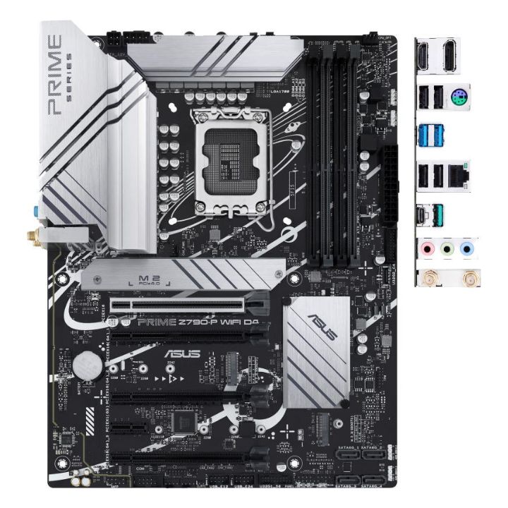 купить Материнская плата ASUS PRIME Z790-P WIFI D4 LGA1700 4xDDR4 4xSATA3 Raid 3xM.2 HDMI DP ATX в Алматы