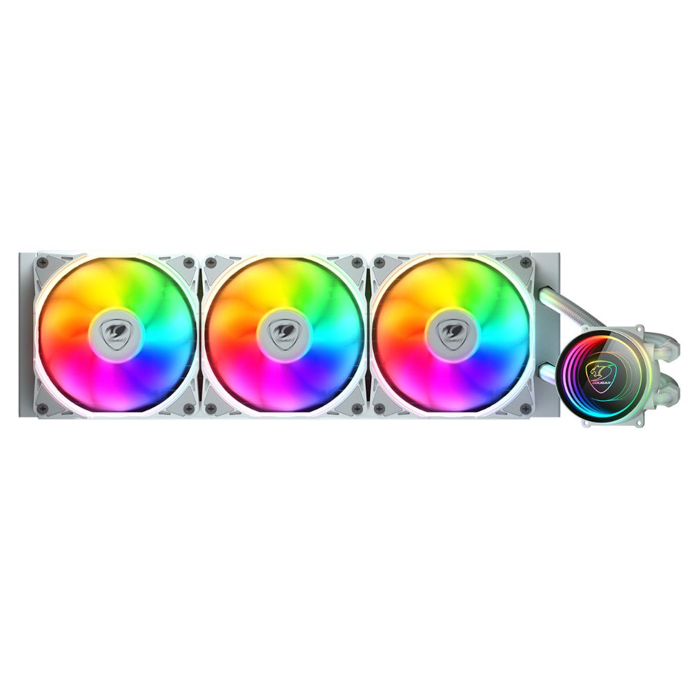 купить Кулер с водяным охлаждением Cougar Poseidon Elite ARGB 360 (White)&nbsp;CGR-PSDELRGB-W-360 в Алматы