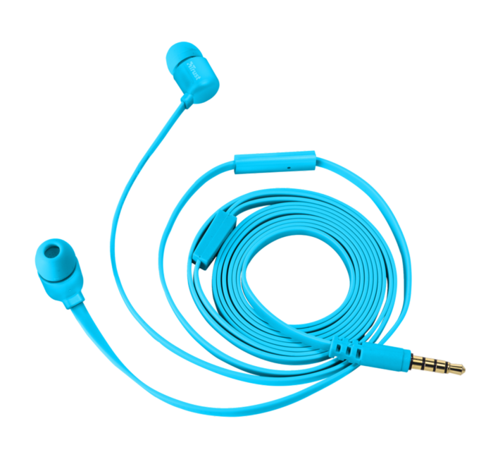 купить Наушники-вкладыши Trust DUGA IN-EAR - синий неон в Алматы