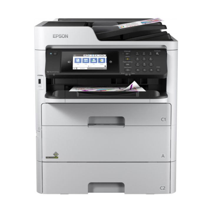 купить МФУ Epson WORKFORCE PRO WF-C579RDWF+EXTRA TRAY, A4, принтер 4800x1200dpi,копир 600x1200dpi,сканер 1200x2400dpi,USB в Алматы