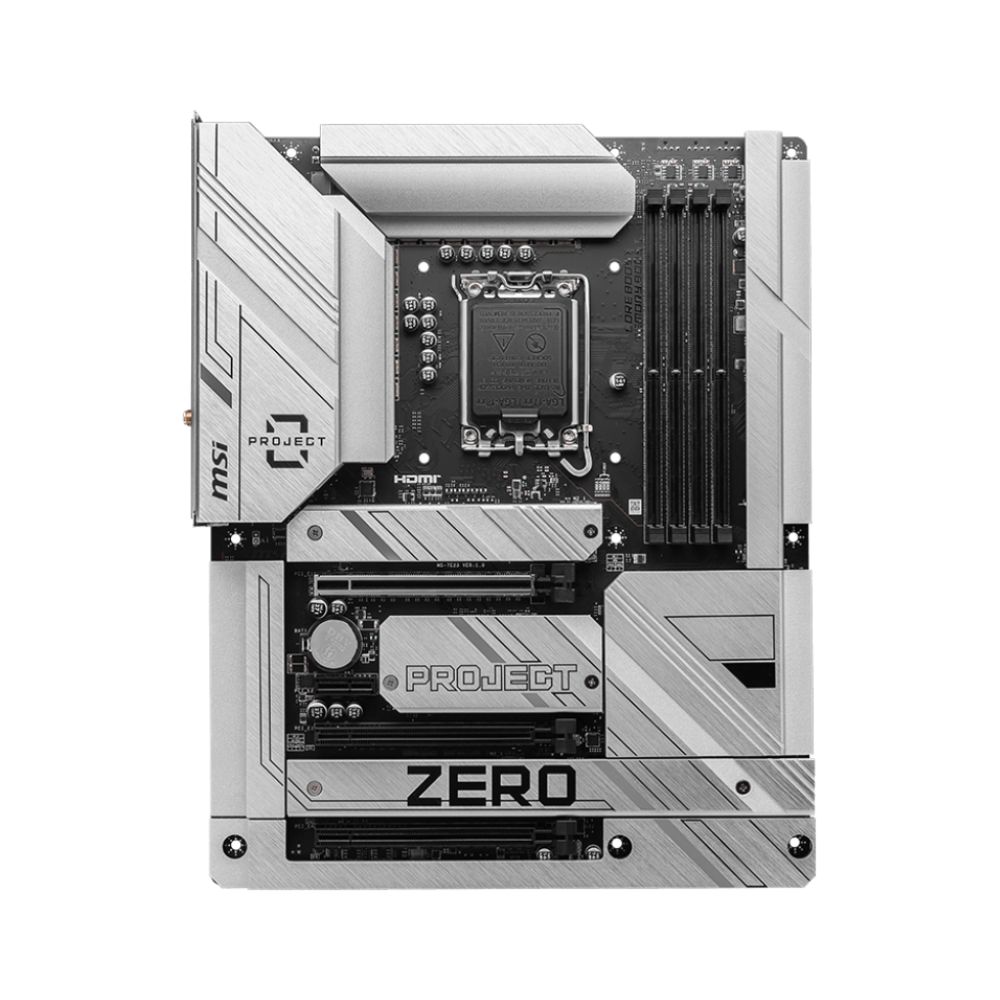 купить Материнская плата MSI Z790 PROJECT ZERO LGA1700 4xDDR5 6xSATA3 RAID 4M.2 HDMI DP ATX в Алматы
