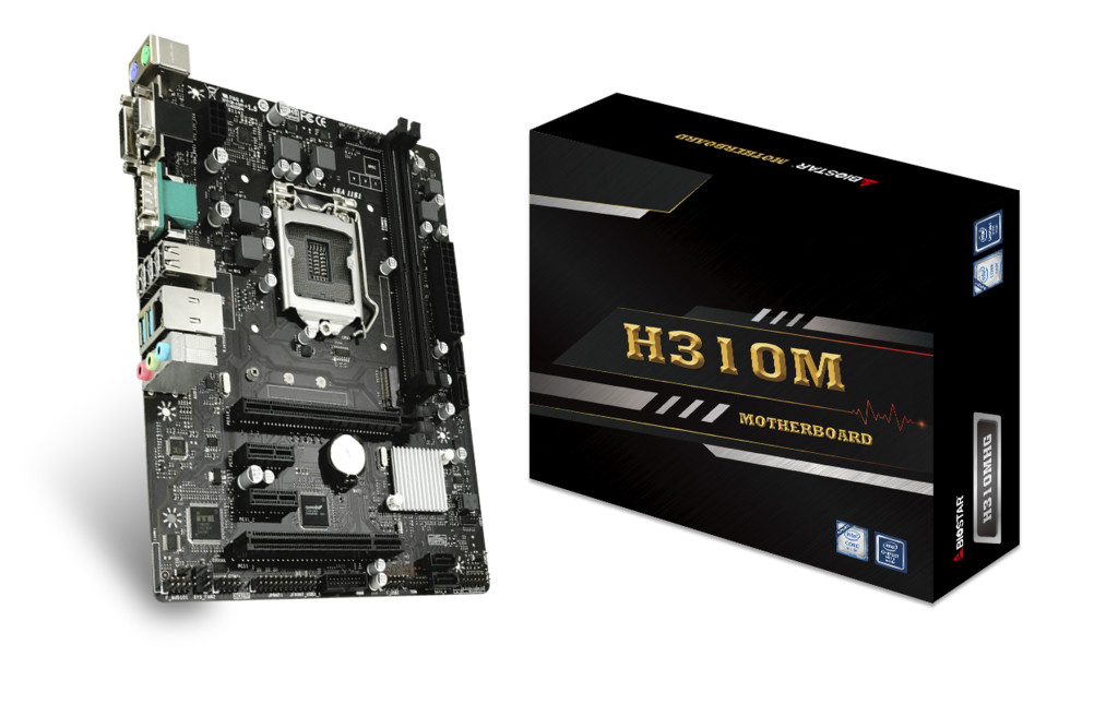 купить Материнская плата S-1151 Biostar H310MHG <mATX, 2xDDR4, VGA, DVI, HDMI, COM port, USB2.0x6,USB3.1x4> в Алматы