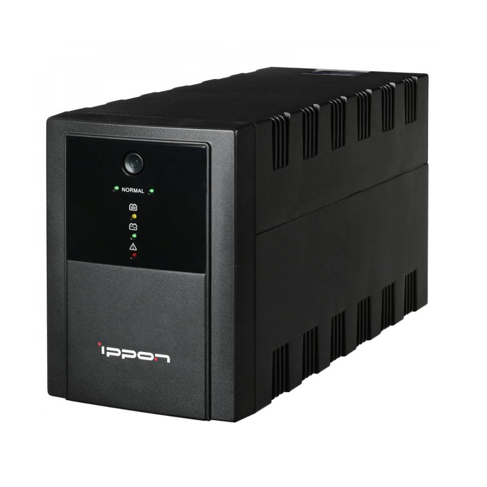 купить ИБП Ippon Back Basic 2200, 2200VA, 1320Вт, AVR 162-280В, 6хС13, управление по USB, без комлекта кабелей в Алматы