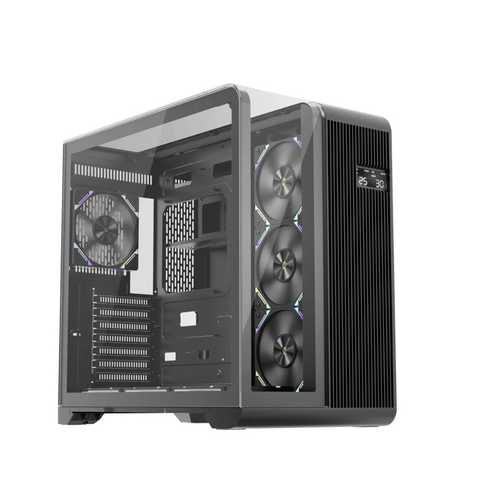 Купить Корпус 1Stplayer RT7, Midi Tower, ATX, m-ITX, Black, 2x3.5*/3x2.5*, 2xUSB3.0, USB-C, LCD в Алматы