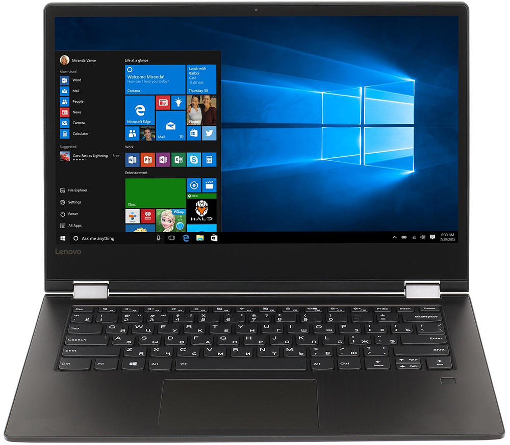 купить Ноутбук Lenovo Yoga 530-14IKB 14.0** FHD(1920x1080) IPS GLARE/TOUCH/Intel Core i5-8250U 1.60GHz Quad/4GB/128GB SSD/GMA HD620/noDVD/WiFi/BT4.1/HD Web Camera/4in1/USB-C/4cell/1.87kg/W10/1Y/ONYX BLACK в Алматы