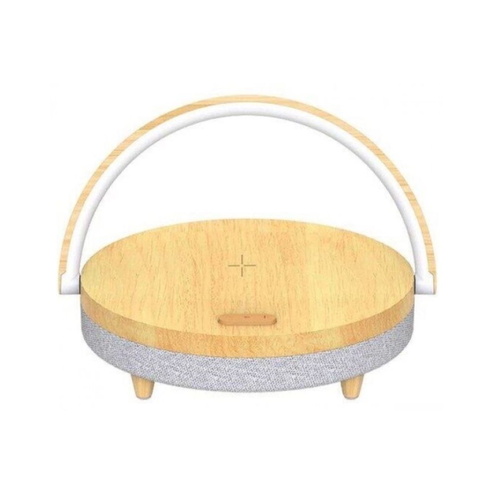 купить Беспроводная зарядка с лампой Ezvalo Wireless Charging Music Desk Light, Wood Version в Алматы