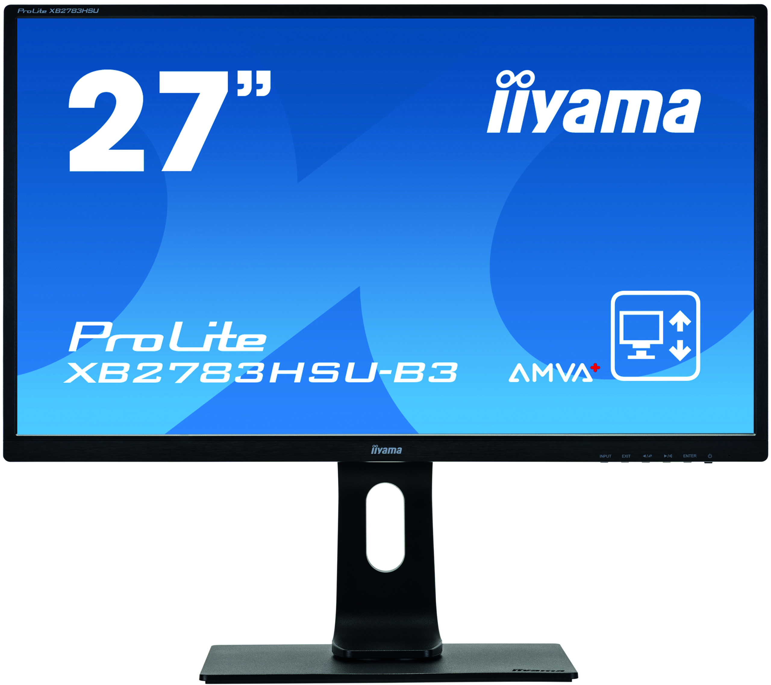 купить Монитор LCD 27** 16:9 1920х1080 MVA, nonGLARE, 300cd/m2, H178&deg;/V178&deg;, 3000:1, 12М:1, 16.7M Color, 4ms, VGA, HDMI, DP, USB-Hub, Height adj, Pivot, Tilt, HAS, Speakers, Swivel, 3Y, Black в Алматы