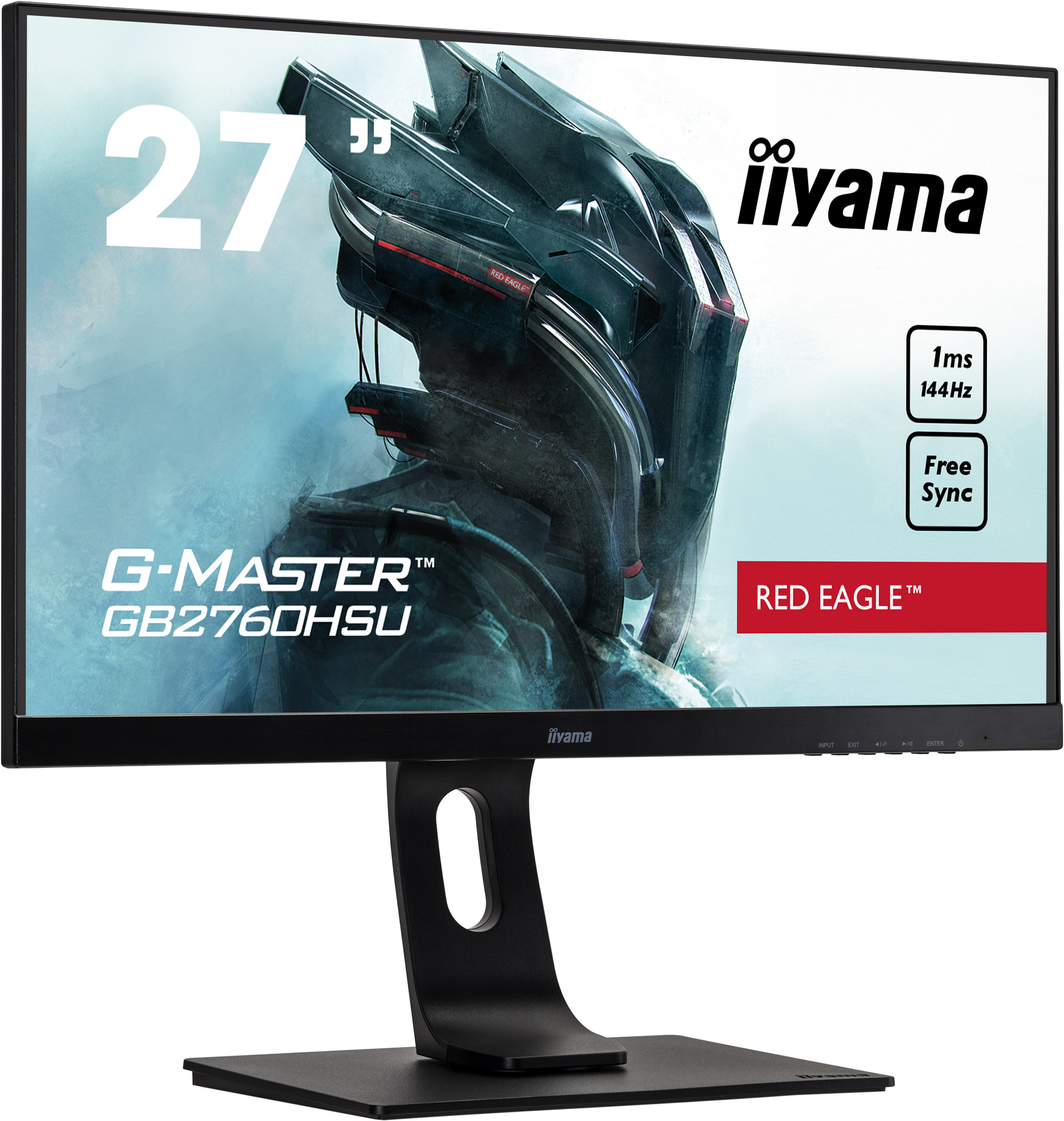 купить Монитор LCD 27** [16:9] 1920х1080(FHD) TN, nonGLARE, 400cd/m2, H170&deg;/V160&deg;, 1000:1, 80M:1, 16.7M, 1ms, VGA, DVI, HDMI, DP, USB-Hub, Height adj, Pivot, Tilt, Swivel, Speakers, Swivel, 3Y, Black в Алматы