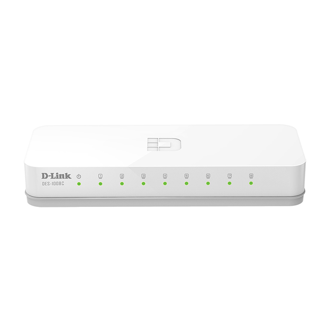 купить Коммутатор, D-Link, DES-1008C/A1B, Настольный, 8 портов 10/100M RJ45, Корпус пластик в Алматы