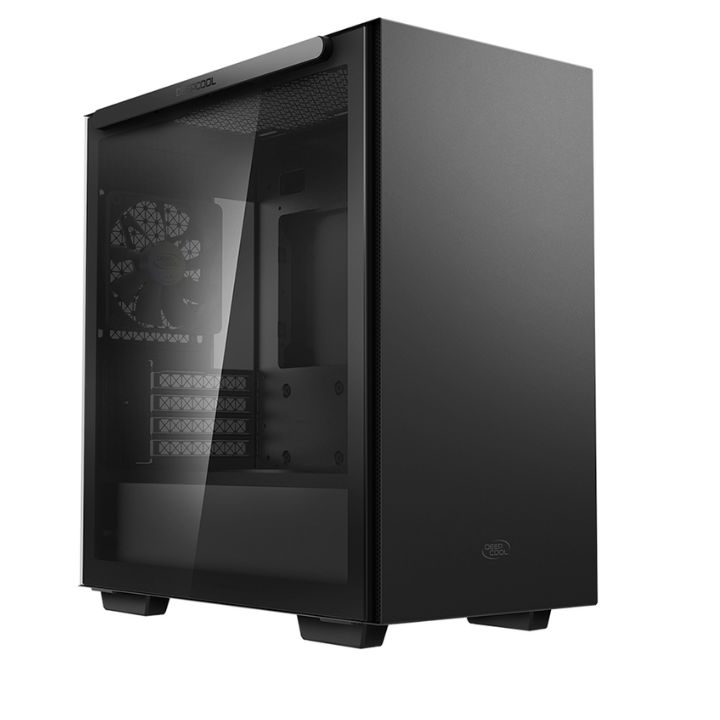 купить Корпус Deepcool MACUBE 110 PKRD 2*3,5 3*2,5 4слота VGA320мм CPU165мм Сталь 0,6мм, ATX, FAN12CM microATX Черный (MACUBE 110 BK) в Алматы