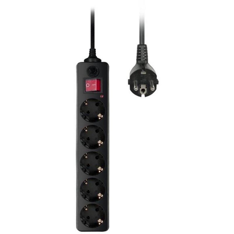 купить Сетевой фильтр Buro 500SH-10-B 10м 10A/2.2кВт (5 розеток) черный (коробка) в Алматы