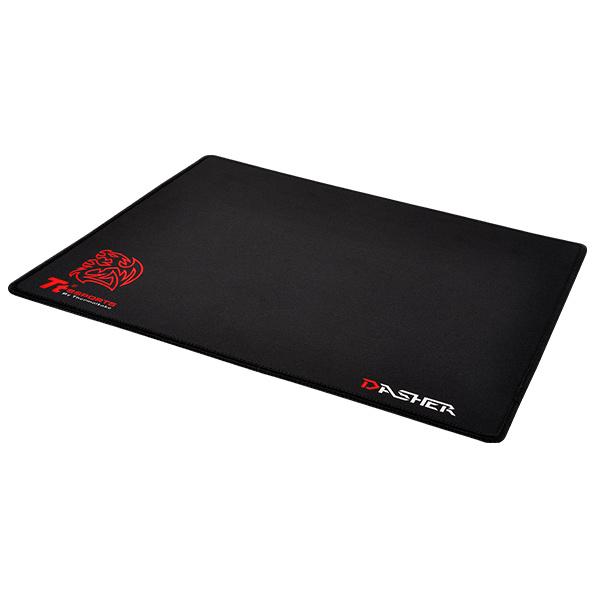 купить Коврик для компьютерной мыши, Thermaltake, DASHER MINI SLIM, MP-DSM-BLKSMS-01, 250*210*2мм, Тканевый гибкий, Гладкая поверхность, Чёрный в Алматы