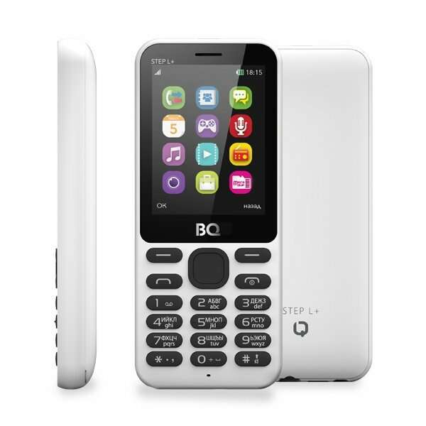 купить Мобильный телефон BQ 2431 Step L+ белый в Алматы