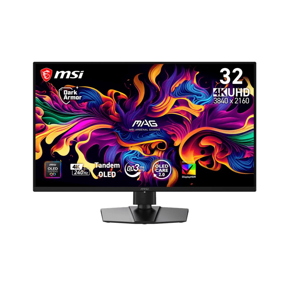 Купить Монитор 32" MSI MAG 321UP QD-OLED X24 3840x2160 240Hz 0.03ms 1000cd/m2 1.5M:1 2xHDMI 1xDP 1xType-C в Алматы