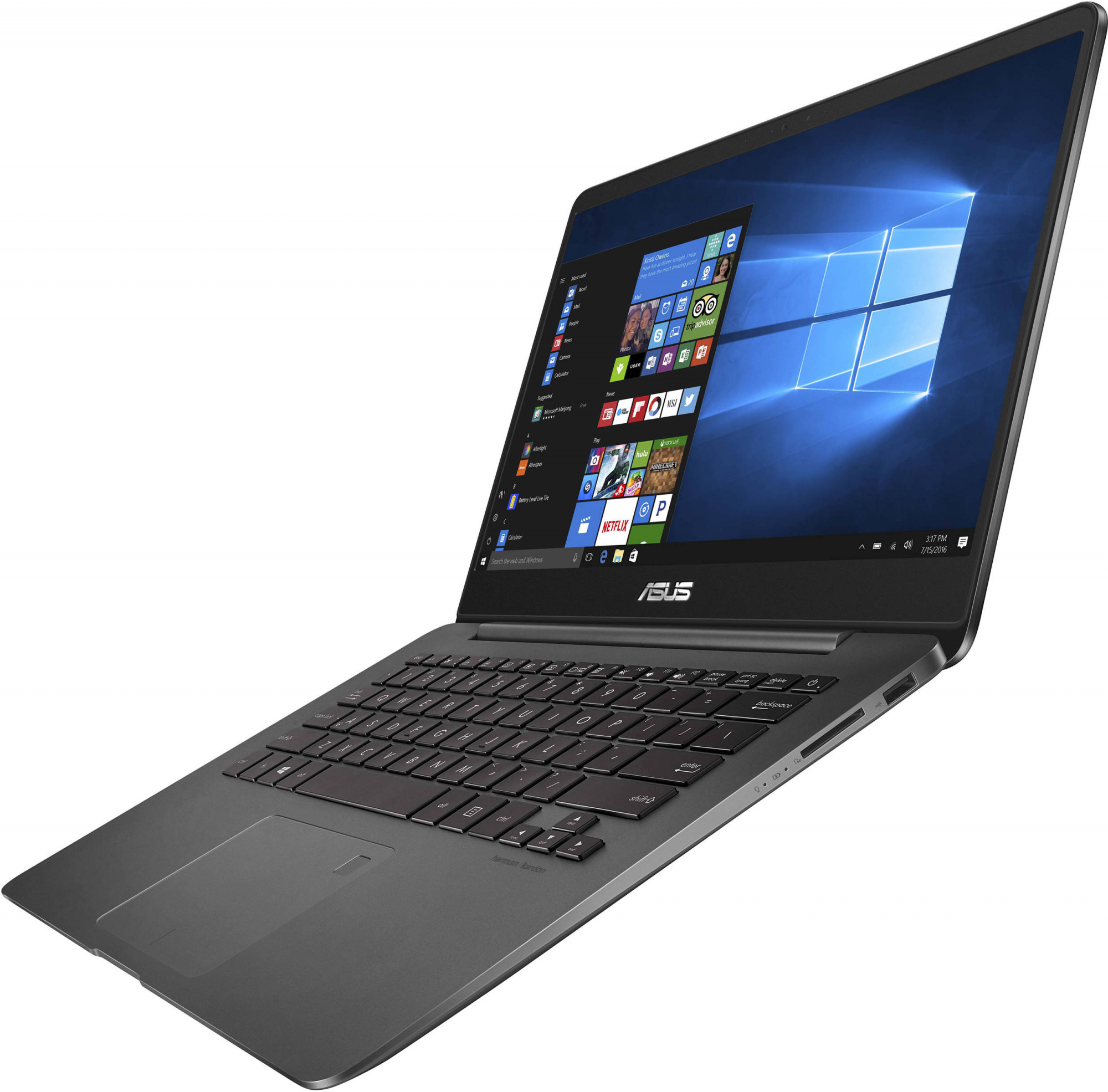 купить Ноутбук Asus/ZenBook UX430UQ-GV207T/Core i7/7500U/2,7 GHz/8 Gb/512 Gb/Nо ODD/GeForce/940MX/2 Gb/14 **/Windows 10/Home/64 в Алматы
