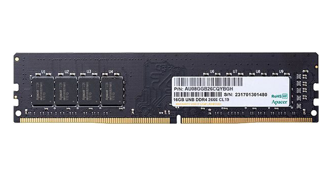 купить Модуль памяти Apacer AU16GGB26CQYBGH 16 GB  DDR4 2666 MHz DIMM CL19 в Алматы