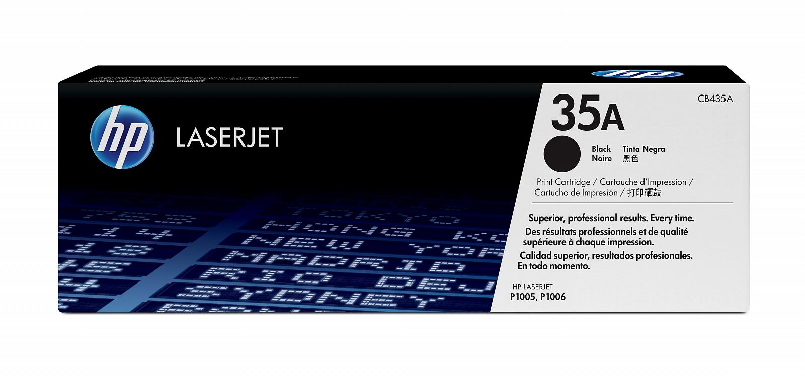 купить Картридж лазерный HP CB435A, черный, На 1500 страниц для HP LaserJet P1005/P1006 в Алматы