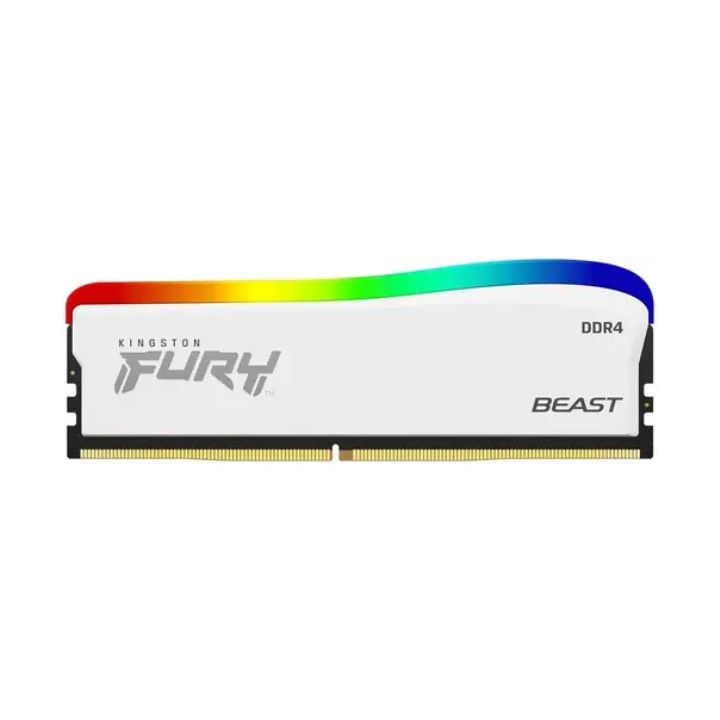купить Модуль памяти Kingston Fury Beast White RGB KF432C16BWA/8 DDR4 DIMM 8Gb 3200 MHz CL16 в Алматы