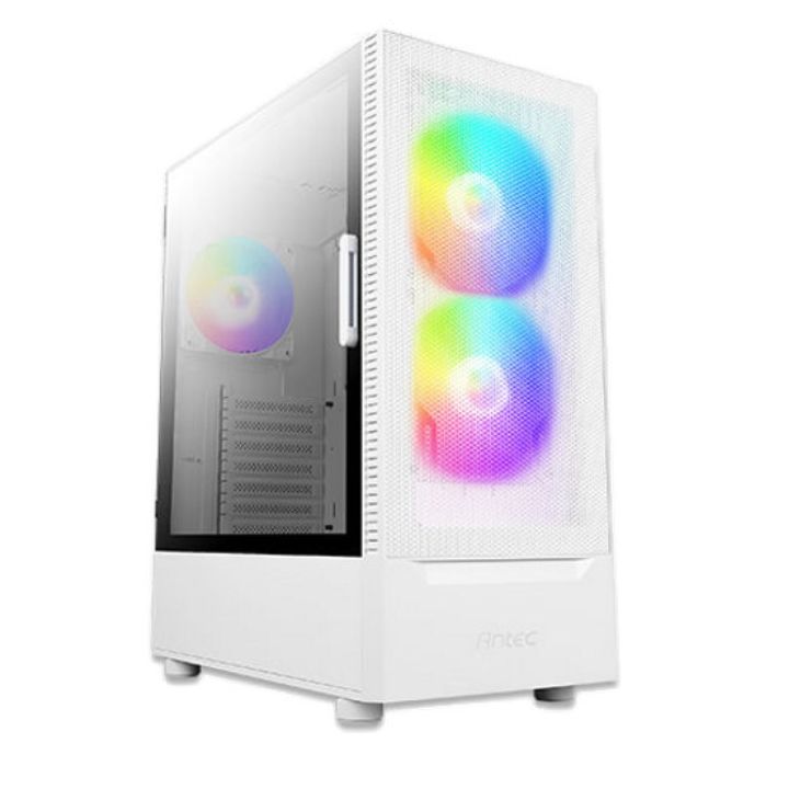 купить Компьютерный корпус NX410, White, 2*140mm ARGB fan,1*120 ARGB fan, (w/o PSU), tempered glass в Алматы