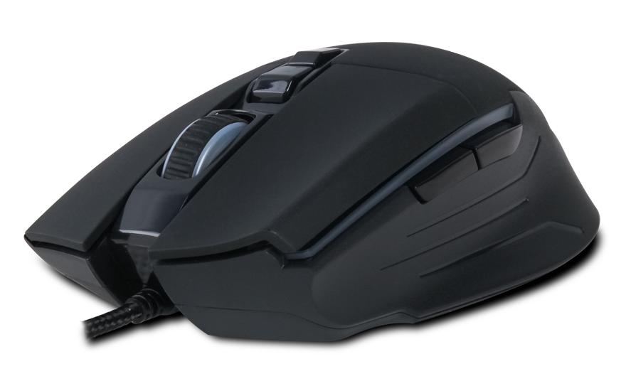 купить Компьютерная мышь, Delux, DLM-522OUB, Оптическая, 800-6400dpi, USB, Длина кабеля 1,8 метра, Чёрный в Алматы