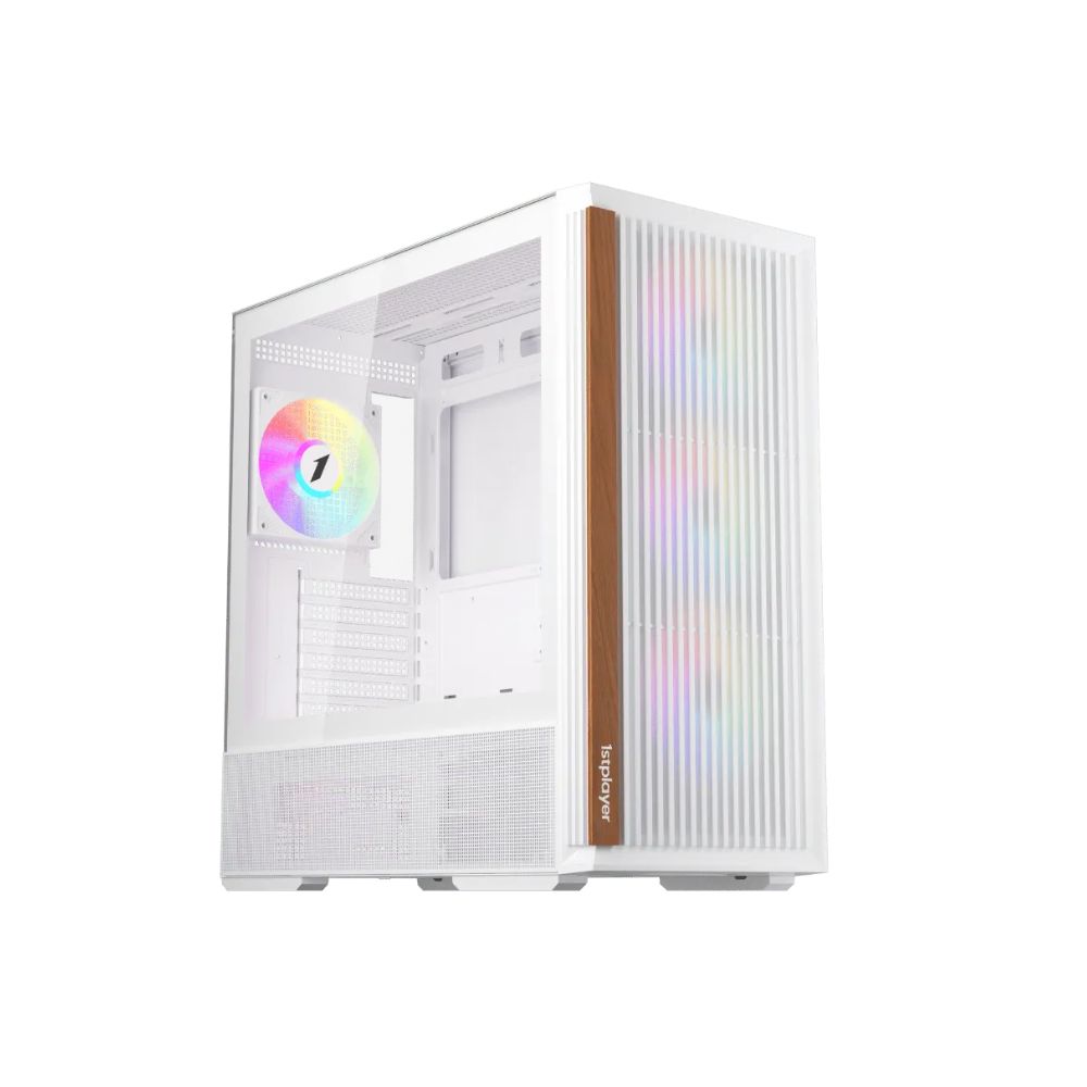 Купить Корпус 1Stplayer WD7-WH, Midi Tower, ATX, White, 1x3.5*/2x2.5*, USB2.0, USB3.0, RGB в Алматы
