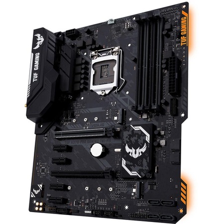 купить Материнская плата Asus TUF - AURA и встроенным модулем WiFi ASUS TUF H370-PRO GAMING (WI-FI) LGA1151 iH370 4xDDR4 (2666) 6xSATA3 RAID 2xM.2 1xD-Sub 1xDP 1xHDMI 2xPCIe3.0x16 4xPCIe3.0x1 Supports AM в Алматы