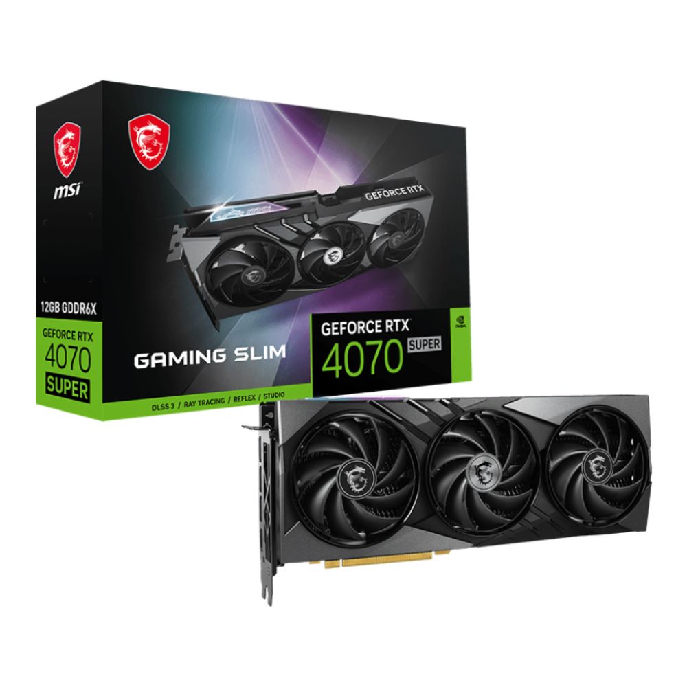 купить Видеокарта MSI GeForce RTX 4070 SUPER 12G GAMING SLIM в Алматы