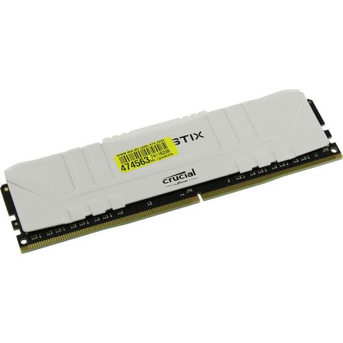 купить Оперативная память  8GB DDR4 3200 MHz Crucial Ballistix Gaming White PC4-25600 1.35V BL8G32C16U4W в Алматы