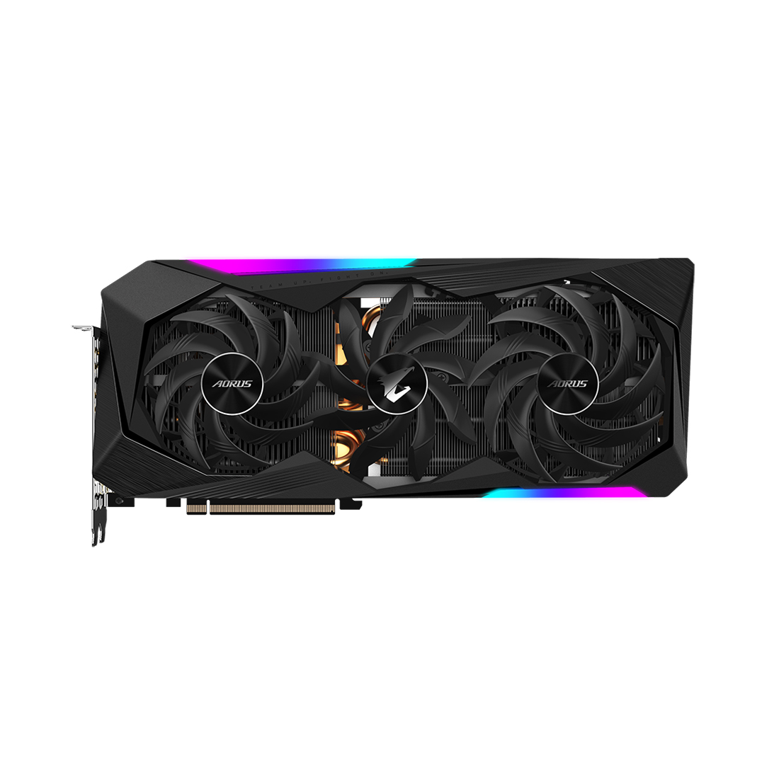 купить Видеокарта Gigabyte (GV-R68XTAORUS M-16GD) Radeon RX 6800 XT AORUS MASTER 16G в Алматы