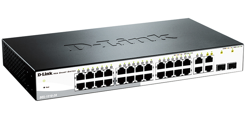 купить D-Link DGS-1210-28/F  WebSmart коммутатор  24 порта 10/100/1000  + 4SFP /  в Алматы