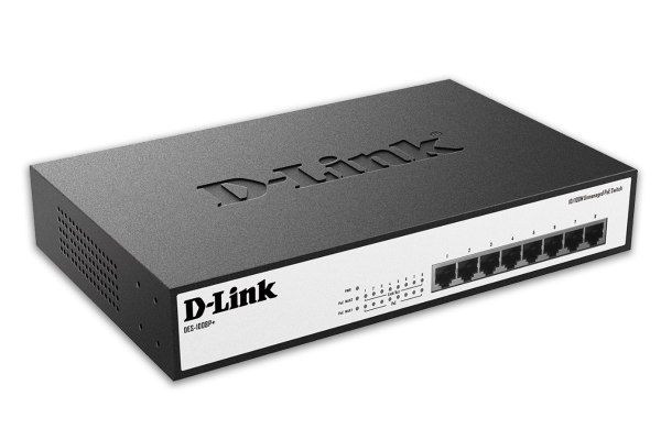 купить D-Link DES-1008P  8-порт  10/100M с 4 портами РоЕ /  в Алматы
