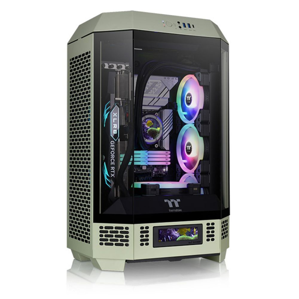 купить Компьютерный корпус Thermaltake The Tower 300 Matcha Green без Б/П CA-1Y4-00SEWN-00 в Алматы