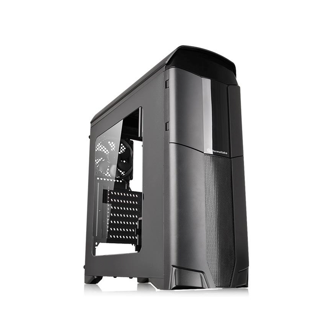 купить Кейс, Thermaltake, Versa N26 (CA-1G3-00M1WN-00 ), ATX/Micro ATX, USB1*3.0, USB2*2.0, HD-Audio, Кулер 12см, Без Б/П, Чёрный в Алматы