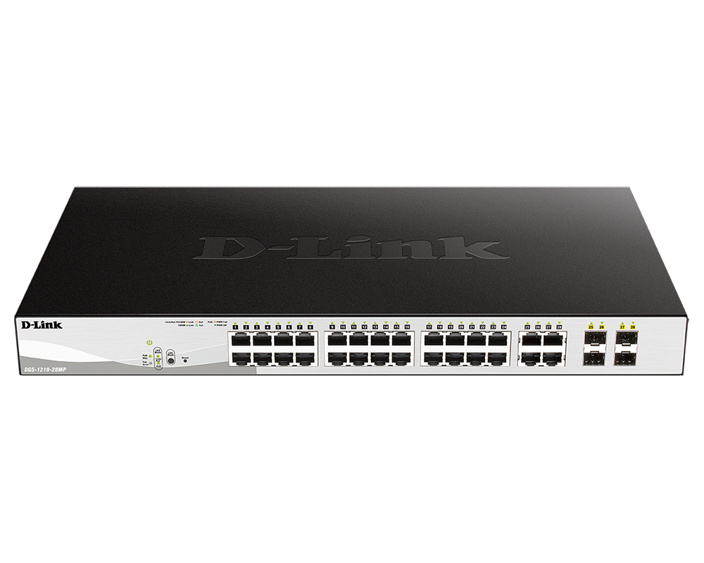 купить Коммутатор, D-Link, DGS-1210-28MP/F1A. в Алматы