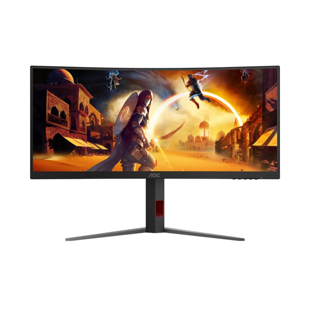 Купить Монитор 34* AOC CU34G4, Black-Red, VA, 3440x1440@180Hz, 300кд/м2, 2500:1, 1ms, 2xHDMI, DP CU34G4/01 в Алматы