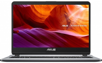 купить Ноутбук Asus X507UF-EJ349T  15.6** FHD(1920x1080) nonGLARE/Intel Core i3-7020U 2.30GHz Dual/4GB/1TB/GF MX130 2GB/noDVD/WiFi/BT/HD Web Camera/4in1/3cell/1.67kg/W10/1Y/STARRY GREY в Алматы