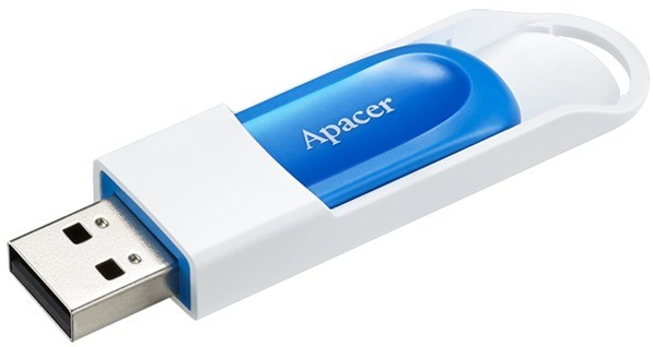 купить USB-накопитель, Apacer, AH23A, AP16GAH23AW-1, 16GB, USB 2.0, Синий в Алматы