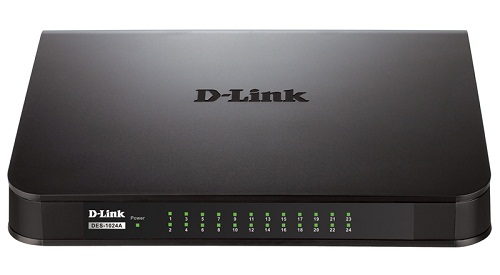 купить Коммутатор D-Link DES-1024A неуправляемый настольный с 24 портами 10/100Base-TX и функцией энергосбережения в Алматы