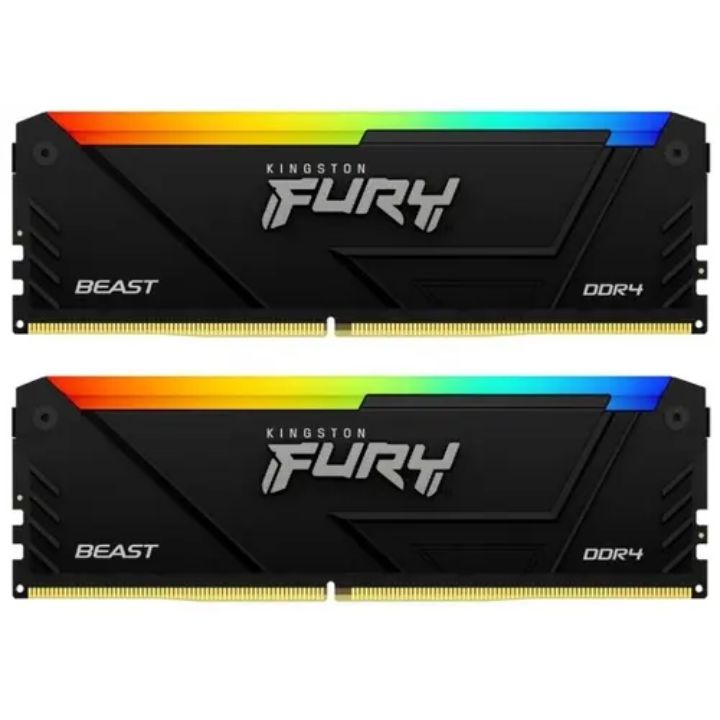 купить Оперативная память Kingston FURY Beast Black RGB (KF432C16BB2AK2/64)&nbsp;64 ГБ в Алматы